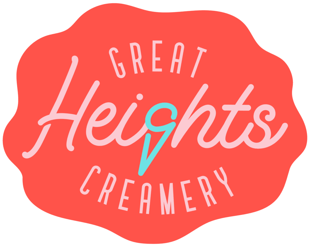 Great Heights Creamery PRIMARY BORDER HOT PINK